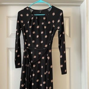Ann Taylor Floral Long Sleeve Dress